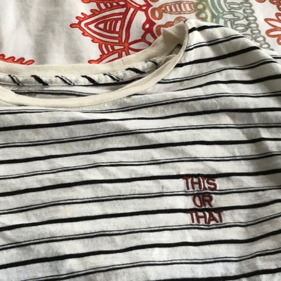 Cute striped this or that tee - Picture 1 of 6